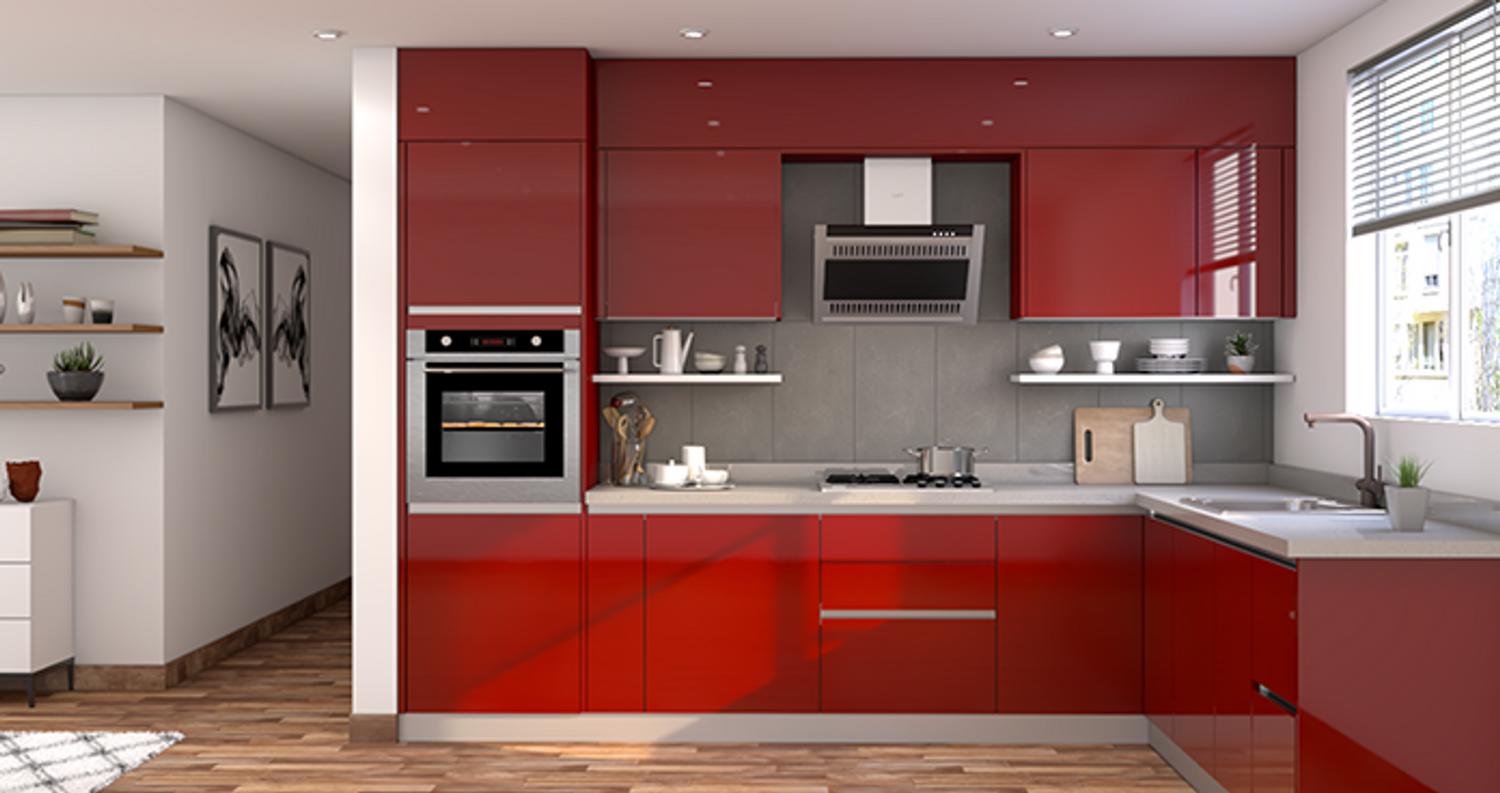 Custom-designed modular kitchen created by a professional designer in Lucknow