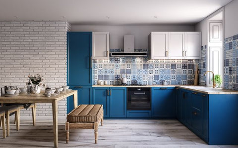 Modern modular kitchen designed for a contemporary home in Lucknow